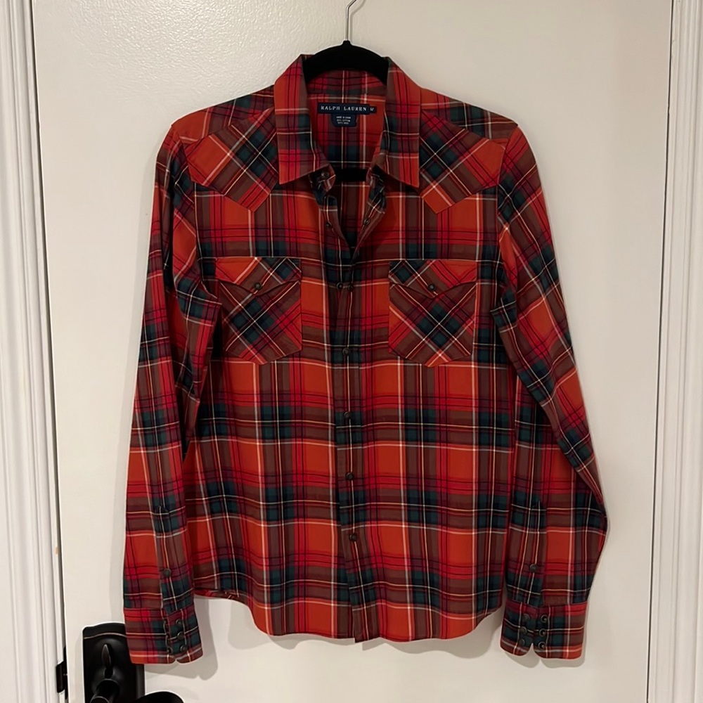 Ralph Lauren size 12 long sleeve button down top